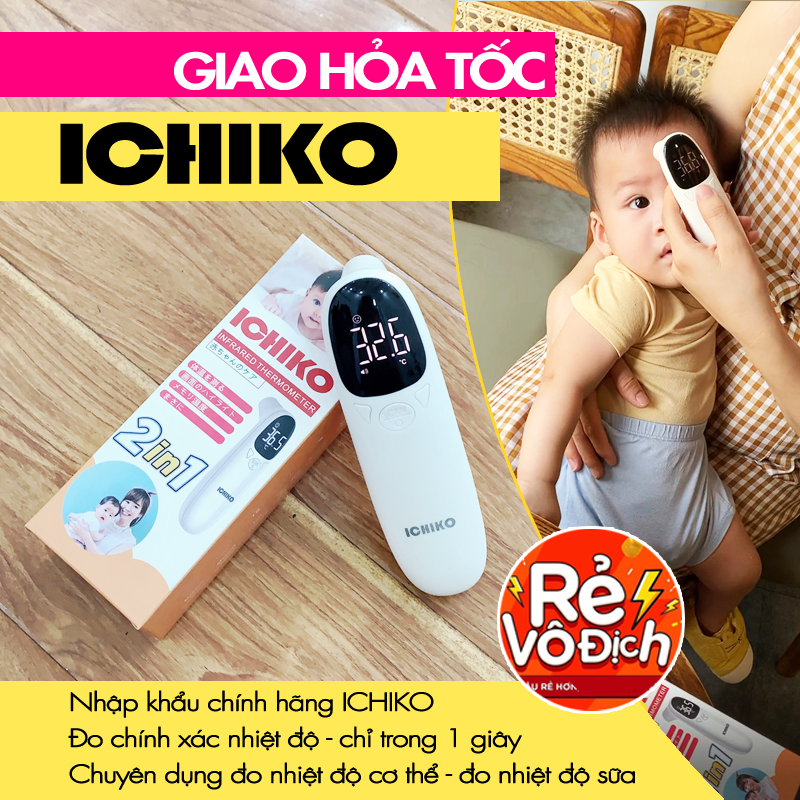 Nhiệt Kế Hồng Ngoại ICHIKO Nhật Bản